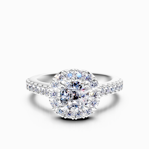 halo bridal ring