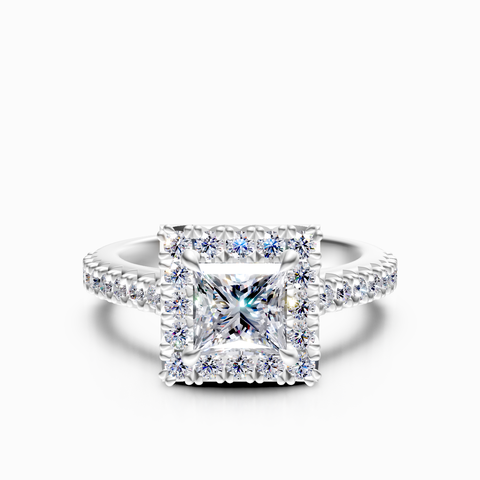 princess cut bridal ring