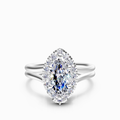 halo engagement ring