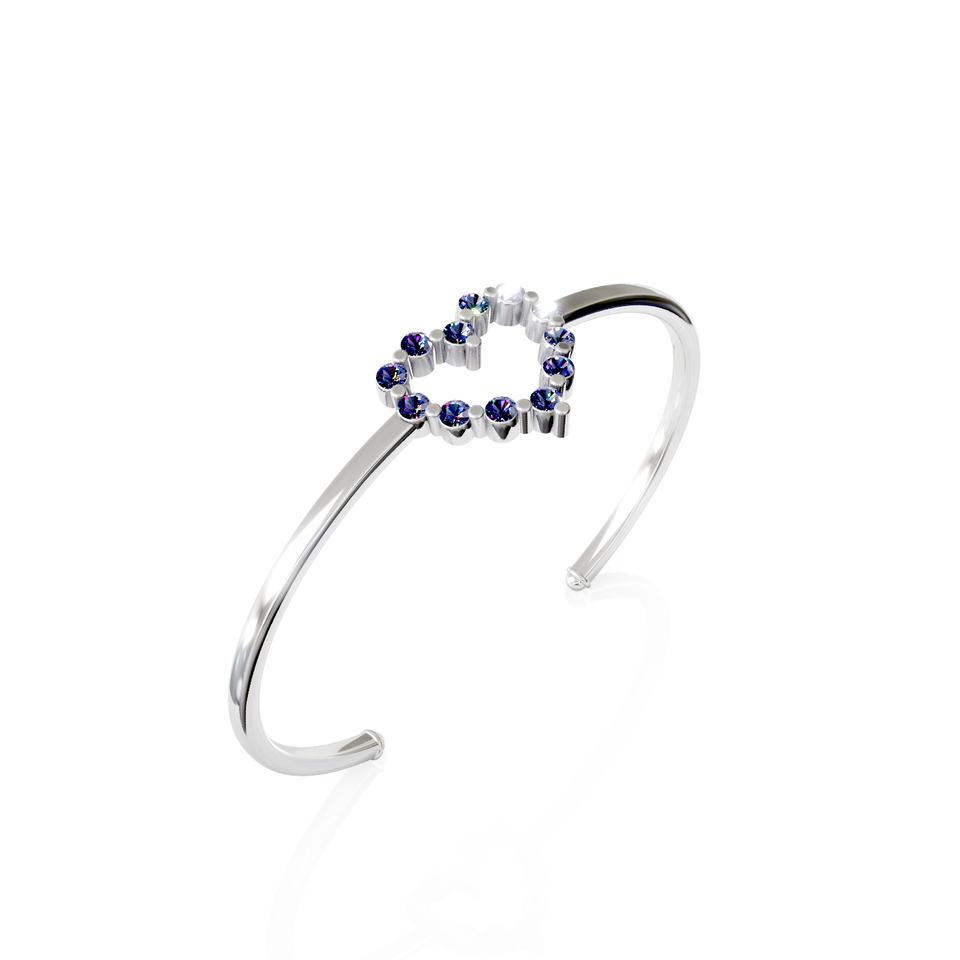 heart cuff bracelet