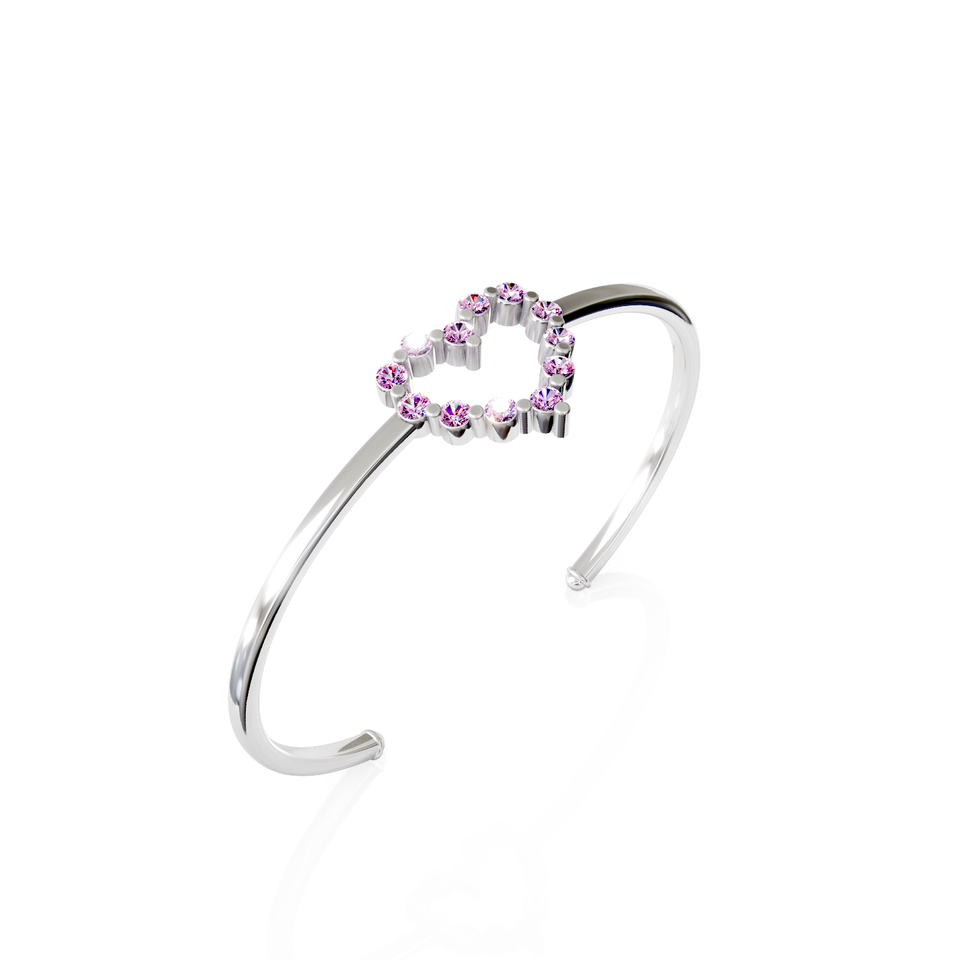 heart cuff bracelet