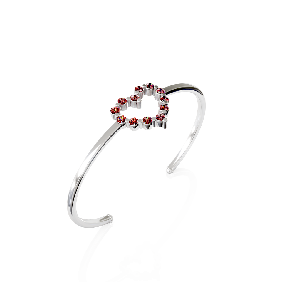 heart cuff bracelet
