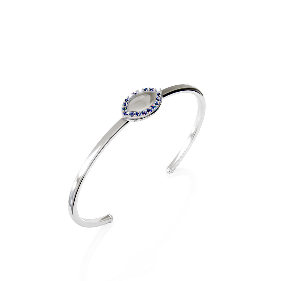 marquise-shaped cuff bracelet