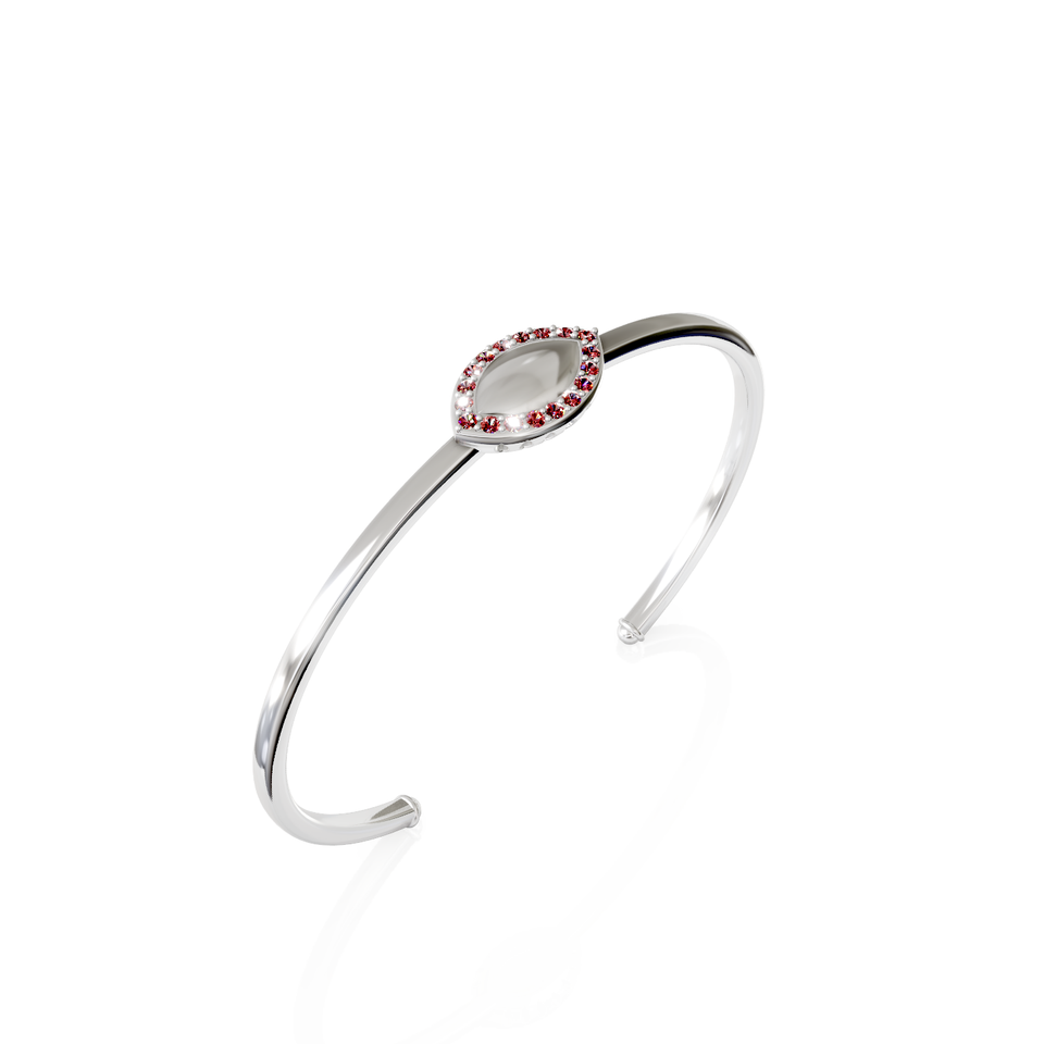 marquise-shaped cuff bracelet