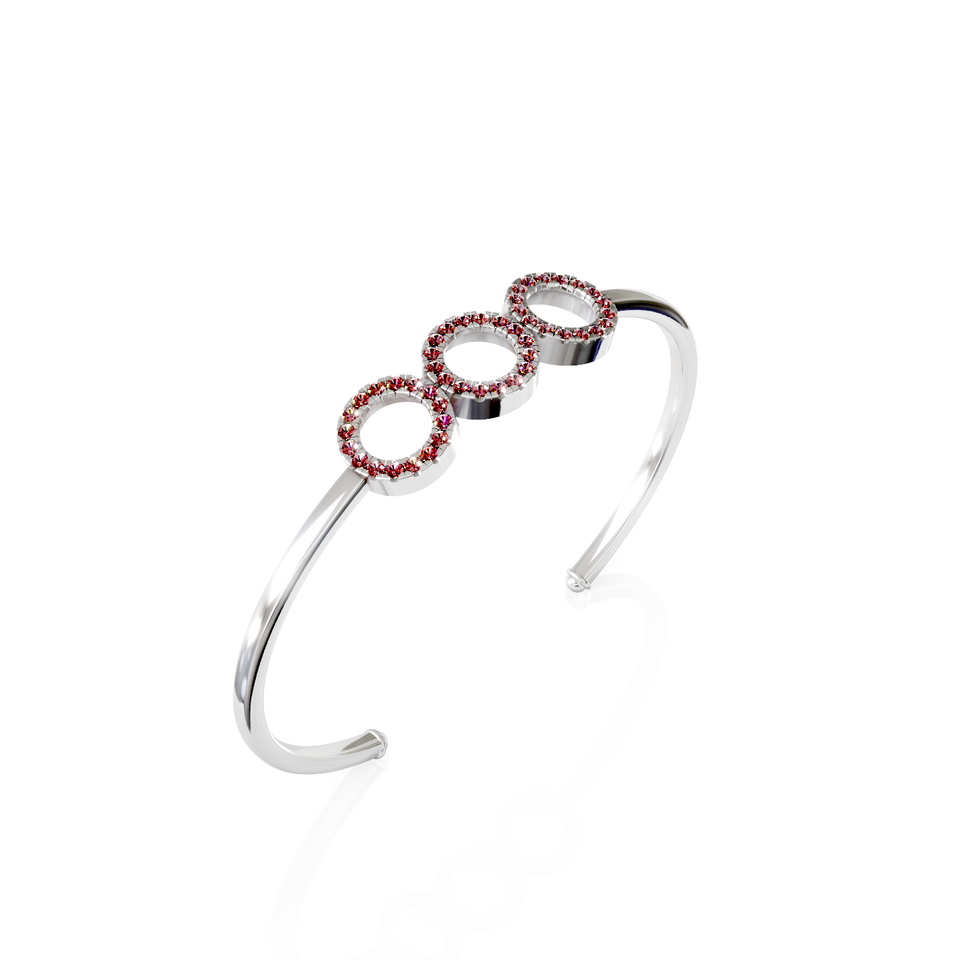 triple circle cuff bracelet