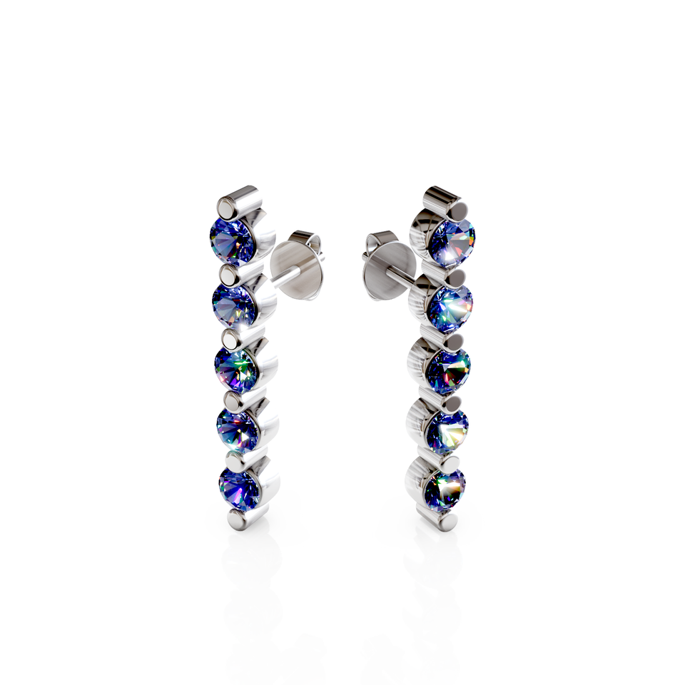 bar stud earrings