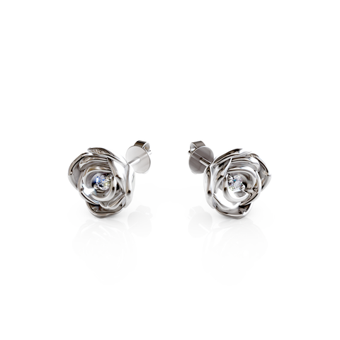 rose stud earrings