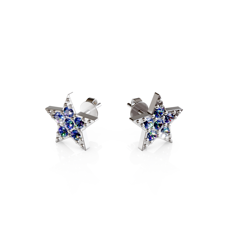 star earrings