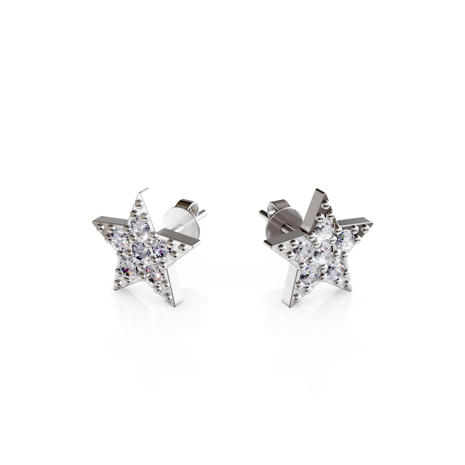 star earrings