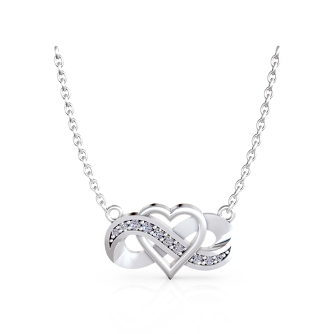 infinity heart pendant