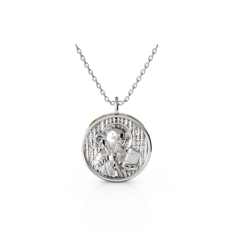 saint benedict religious pendant