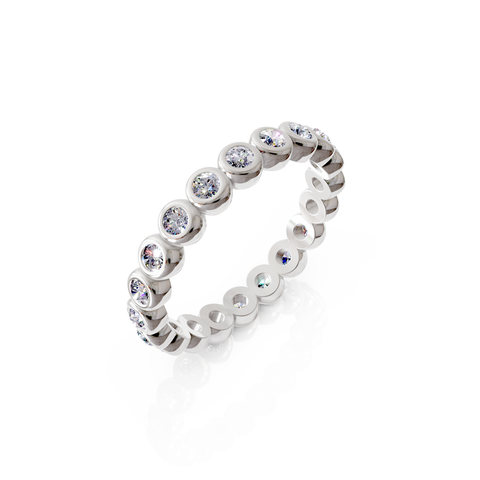 bezel set eternity ring