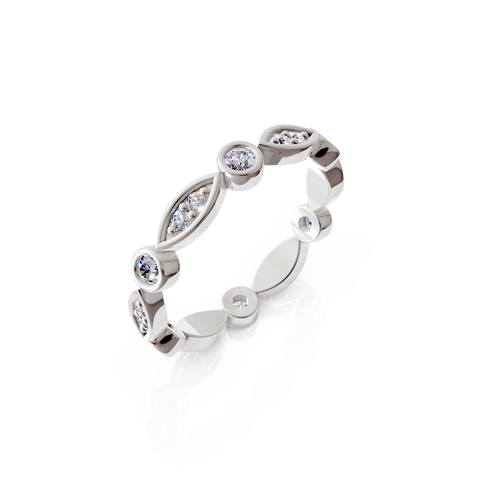 bezel set eternity ring