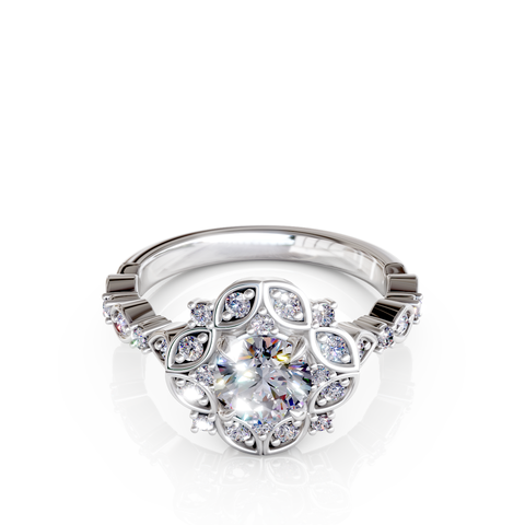 halo engagement ring