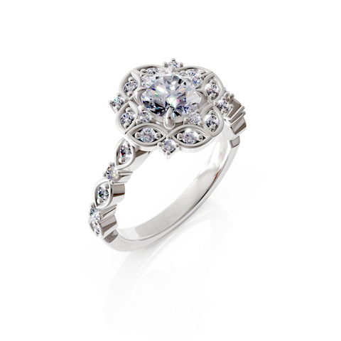 halo engagement ring