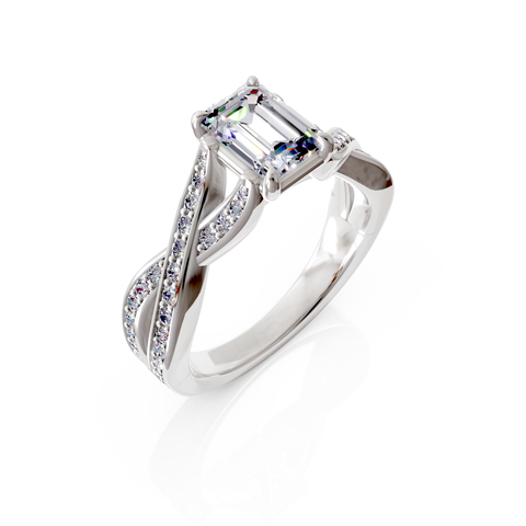 split shank engagement ring