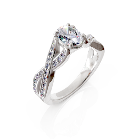 split shank engagement ring