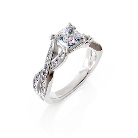 split shank engagement ring