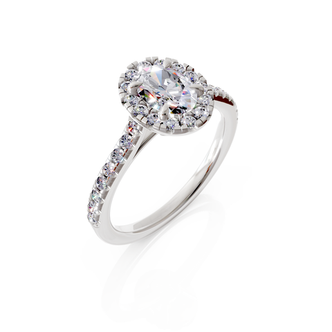 oval cut engagement ring