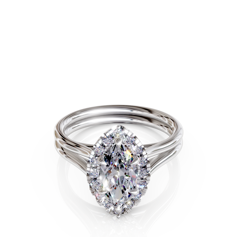 halo engagement ring