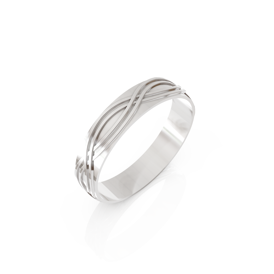 braided wedding ring for men